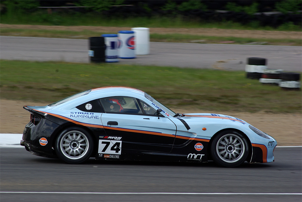 Den flotte Ginetta med Morten bag rattet
(Foto: Christian Dons - Dons Racing)